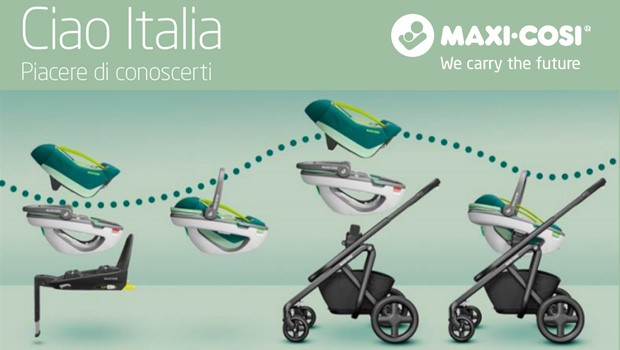Maxi-Cosi arriva in Italia con i suoi seggiolini innovativi