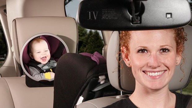 Specchietto retrovisore per seggiolini auto bambini infrangibile sicurezza guida 