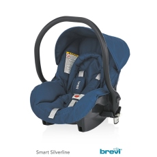 Seggiolino auto Gruppo 0+ Brevi Smart Silverline collezione 2016 Blu