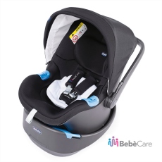 Seggiolino auto Gruppo 0+ Chicco Oasys 0+ Up BebCare collezione 2020 Pure Black