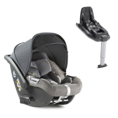 Seggiolino auto i-Size 40-105 cm Inglesina Darwin con base i-Size collezione 2020 Mineral Grey