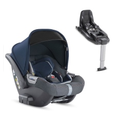 Seggiolino auto i-Size 40-105 cm Inglesina Darwin con base i-Size collezione 2020 Tailor Denim