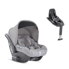 Seggiolino auto i-Size 40-105 cm Inglesina Darwin con base i-Size collezione 2021 Silk Grey