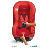 Dettaglio regolazione cinture - Seggiolino auto Gruppo 0+/1 Brevi GP sport
