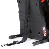 Vista posteriore agganci isofix e top tether - Seggiolino auto Gruppo 1/2/3 Foppapedretti Isodinamyk