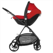 Vista laterale su telaio Slide - Seggiolino auto i-Size 40-105 cm Be Cool One + Base