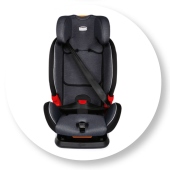 Vista posizionamento cintura - Seggiolino auto Gruppo 1/2/3 Chicco Akita Fix
