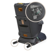 Vista posteriore agganci isofix - Seggiolino auto Da 3-4 anni a 12 anni Chicco Fold&Go i-Size