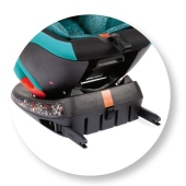 Dettaglio degli agganci Isofix - Seggiolino auto Gruppo 0+/1/2/3 Chicco Seat4Fix