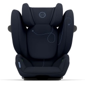Vista frontale - Seggiolino auto Da 3-4 anni a 12 anni Cybex Solution G i-Fix
