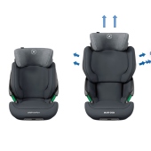 Vista regolazione altezza e larghezza - Seggiolino auto i-Size 100-150 cm Maxi-Cosi Kore iSize