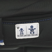 Dettaglio etichetta altezza bambino - Seggiolino auto i-Size 40-150 cm Chicco MySeat i-Size Air Zip&Wash