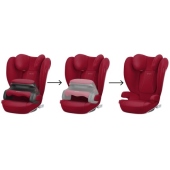 Vista cuscino di sicurezza seggiolino nelle varie fasi di utilizzo - Seggiolino auto Gruppo 1/2/3 Cybex Pallas B2-Fix