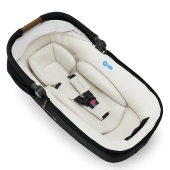 Vista con inserti interni neonato e cinture di sicurezza per utilizzo in auto - Seggiolino auto i-Size 40-105 cm Nuna Cari Next