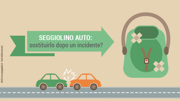 Seggiolino auto: perch sostituirlo dopo un incidente