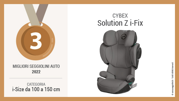 Migliori seggiolini auto i-Size da 100 a 150 cm 2022 - Terzo posto - Cybex Solution Z i-Fix