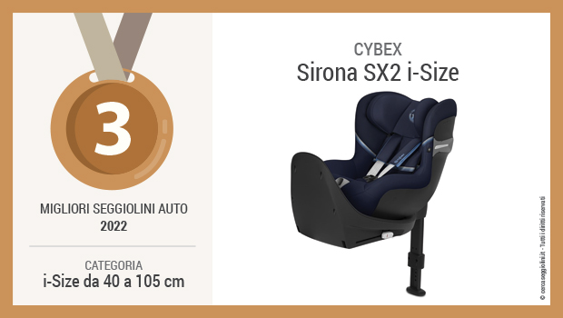 Migliori seggiolini auto i-Size da 40 a 105 cm 2022 - Terzo posto - Cybex Sirona SX2 i-Size