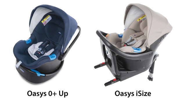 Chicco Oasys 0+ Up e Oasys i-Size con Bebécare in dotazione