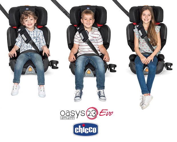 Chicco seggiolino auto Oasys 23 FixPlus Evo 2017 - adatto dai 3 ai 12 anni - cercaseggiolini