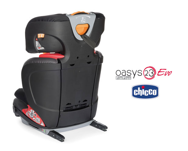 Chicco seggiolino auto Oasys 23 FixPlus Evo 2017 - dettaglio dei connettori isofix - cercaseggiolini