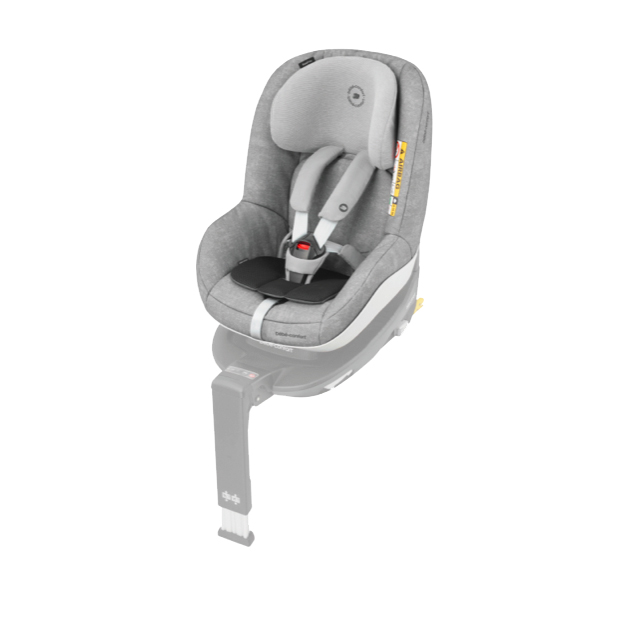 Il cuscino Bb Confort e-Safety posizionato sul seggiolino auto