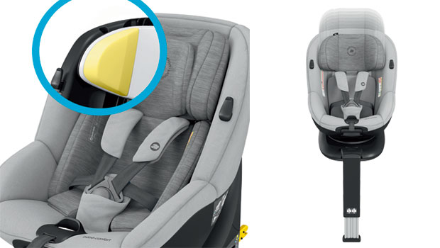 Il poggiatesta regolabile realizzato in memory foam di Bebe Confort