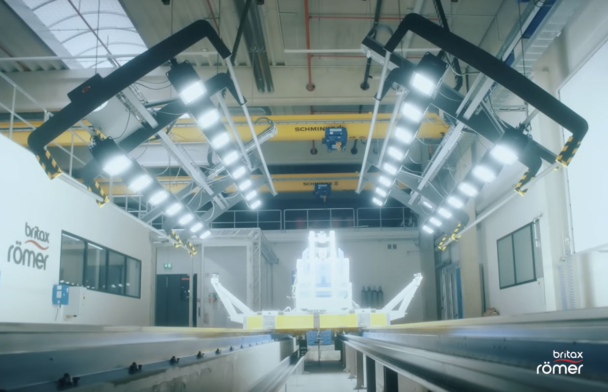 L'azienda Britax Romer - Simulatore interno di crash test