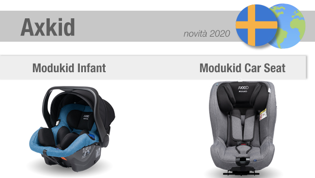 Modikid Infant e Modukid Car Seat del brand svedese Axkid