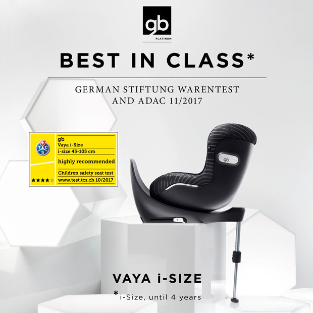 GB Vaya i-Size - ottimi risultati ottenuti nei test ADAC 2017 - i risultati - cercaseggiolini