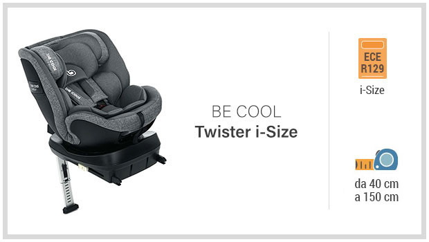 Be Cool Twister i-Size - Miglior seggiolino i-Size 40-150 - Guida all'acquisto