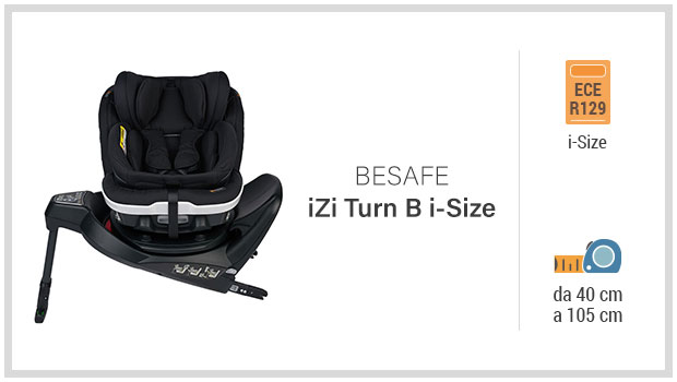 BeSafe iZi Turn B i-Size- Miglior seggiolino i-Size 40-105 - Guida all'acquisto