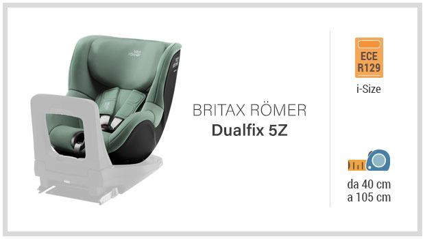 Britax Römer DualFix 5z - Miglior seggiolino i-Size 40-105 - Guida all'acquisto