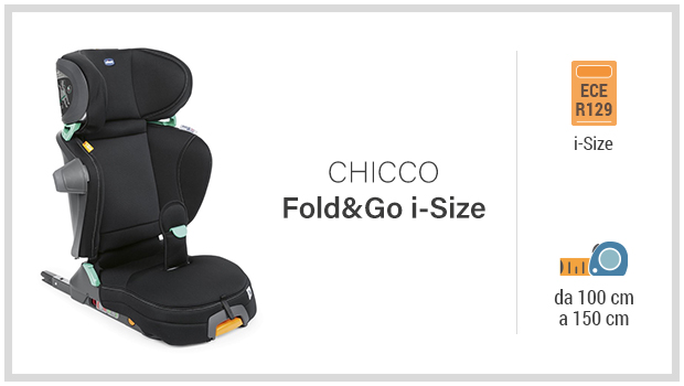 Chicco Fold&Go i-Size - Miglior seggiolino i-Size 100-150 - Guida all'acquisto