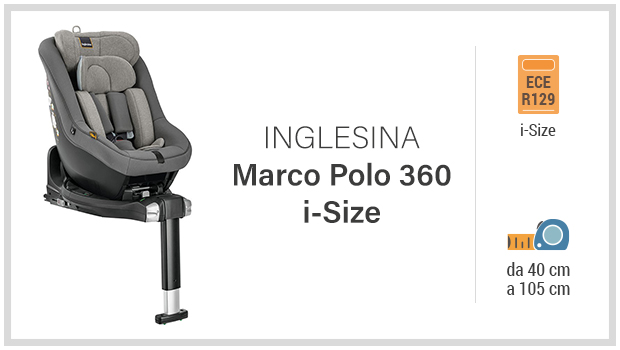 Inglesina Marco Polo 360 i-Size - Miglior seggiolino 40-105 con base girevole - Guida all'acquisto