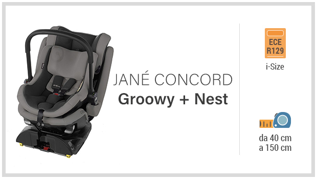 Jané Concord Groowy con Nest - Miglior seggiolino i-Size 40-150 - Guida all'acquisto