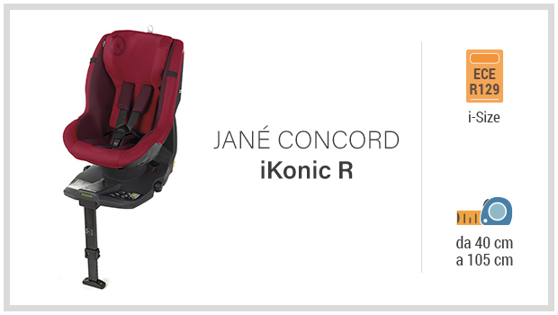 Jané Concord iKonic R - Miglior seggiolino i-Size 40-105 - Guida all'acquisto