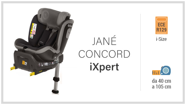 Jan Concord iXpert - Miglior seggiolino 40-105 con base girevole - Guida all'acquisto