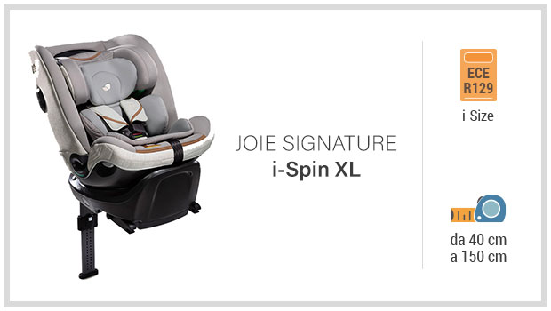 Joie Signature i-Spin XL - Miglior seggiolino i-Size 40-150 - Guida all'acquisto