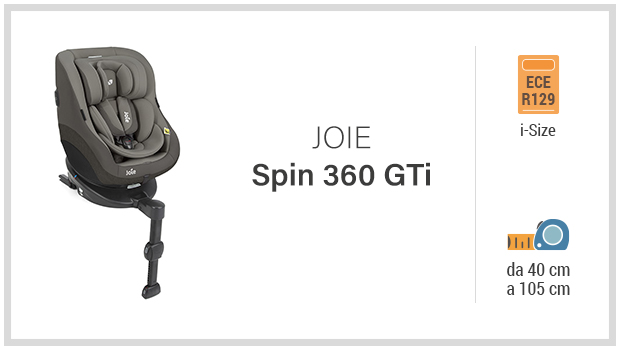 Joie Spinr 360 GTi - Miglior seggiolino 40-105 con base girevole - Guida all'acquisto