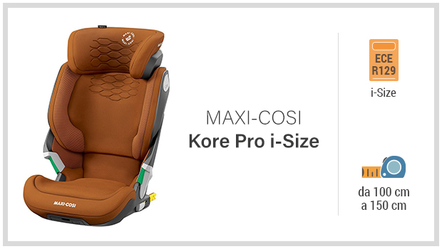Maxi-Cosi Kore Pro i-Size - Miglior seggiolino i-Size 100-150 - Guida all'acquisto