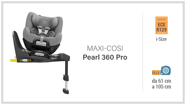 Maxi-Cosi Pearl 360 Pro - Miglior seggiolino 40 -105 con base girevole - Guida all'acquisto