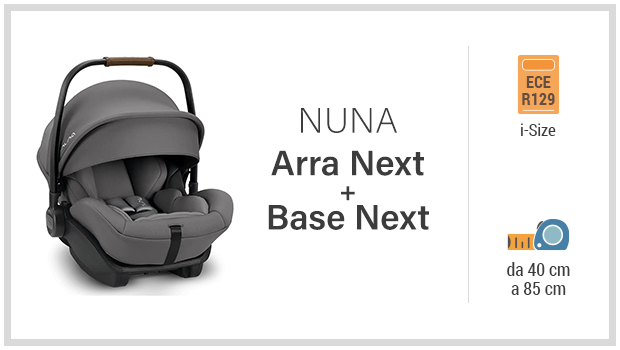 Nuna Next con Base Next - Miglior ovetto i-Size nei Crash Test ADAC