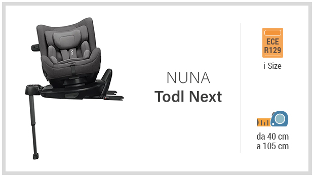 Nuna Todl Next - Miglior seggiolino 40-105 con base girevole - Guida all'acquisto