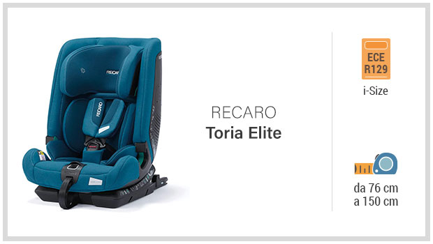 Recaro Toria Elite - Miglior seggiolino i-Size 76-150 - Guida all'acquisto