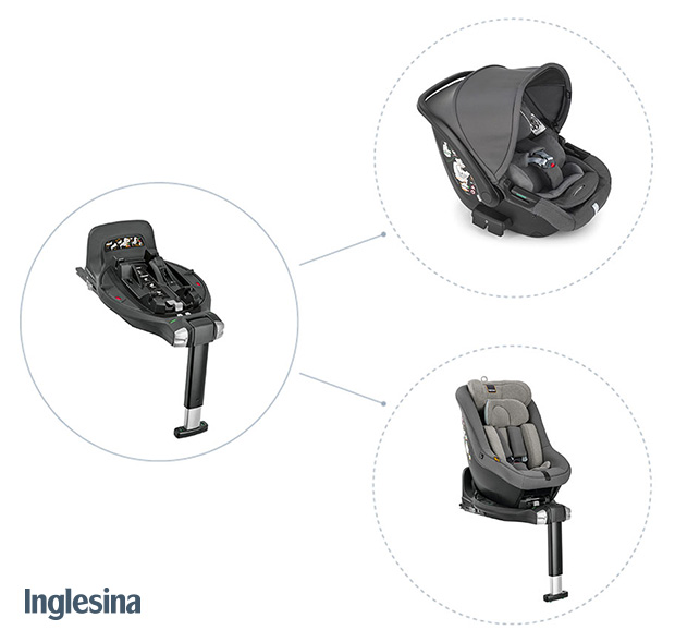 Inglesina Darwin Infant Recline - Vista della base auto