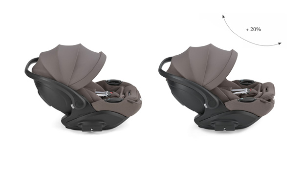 Inglesina Darwin Infant Recline Evo - posizioni di reclinazione