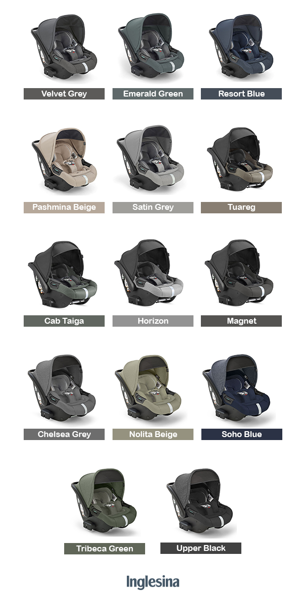 Inglesina Darwin Infant Recline - Vista gamma colori 2023