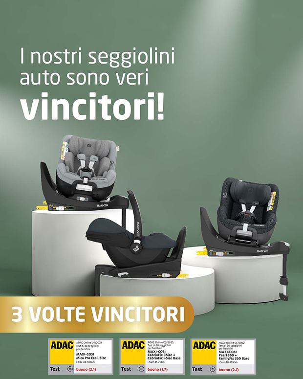 Maxi-Cosi - seggiolini vincitori crash test adac 2022