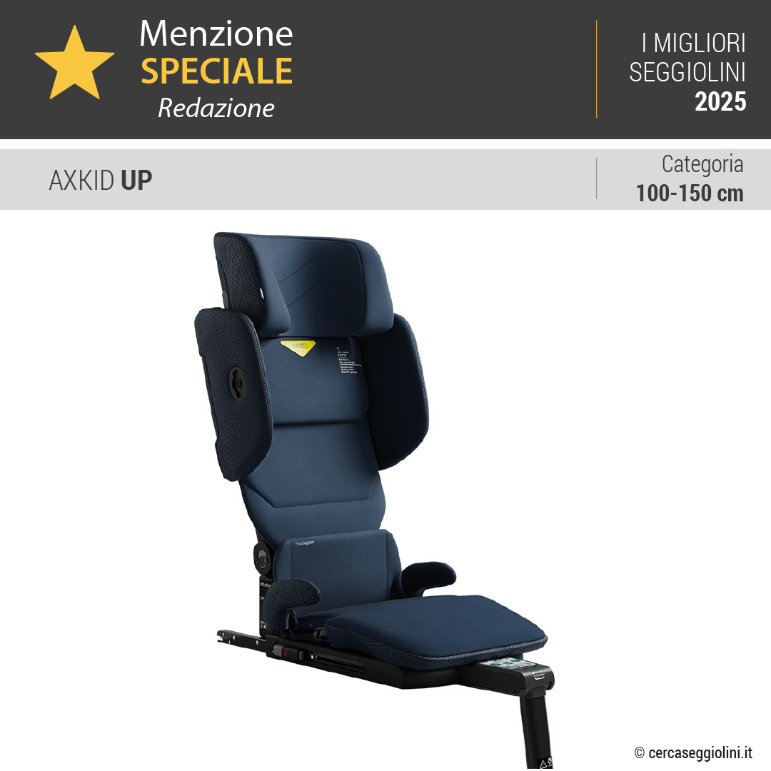 Miglior seggiolino auto 2025 - Menzione Speciale Redazione categoria 100-150 cm - Axkid Up