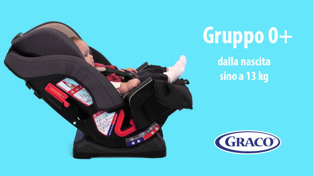 Graco Milestone - seggiolino auto dalla nascita sino a 36 kg - Configurazione Gruppo 0+- cercaseggiolini